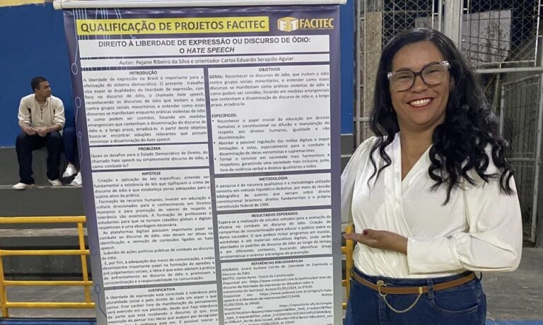 ACADÊMICA DE DIREITO DA FACITEC TEM TRABALHO CIENTÍFICO APROVADO NA EXPODIREITO BRASIL / 2025
