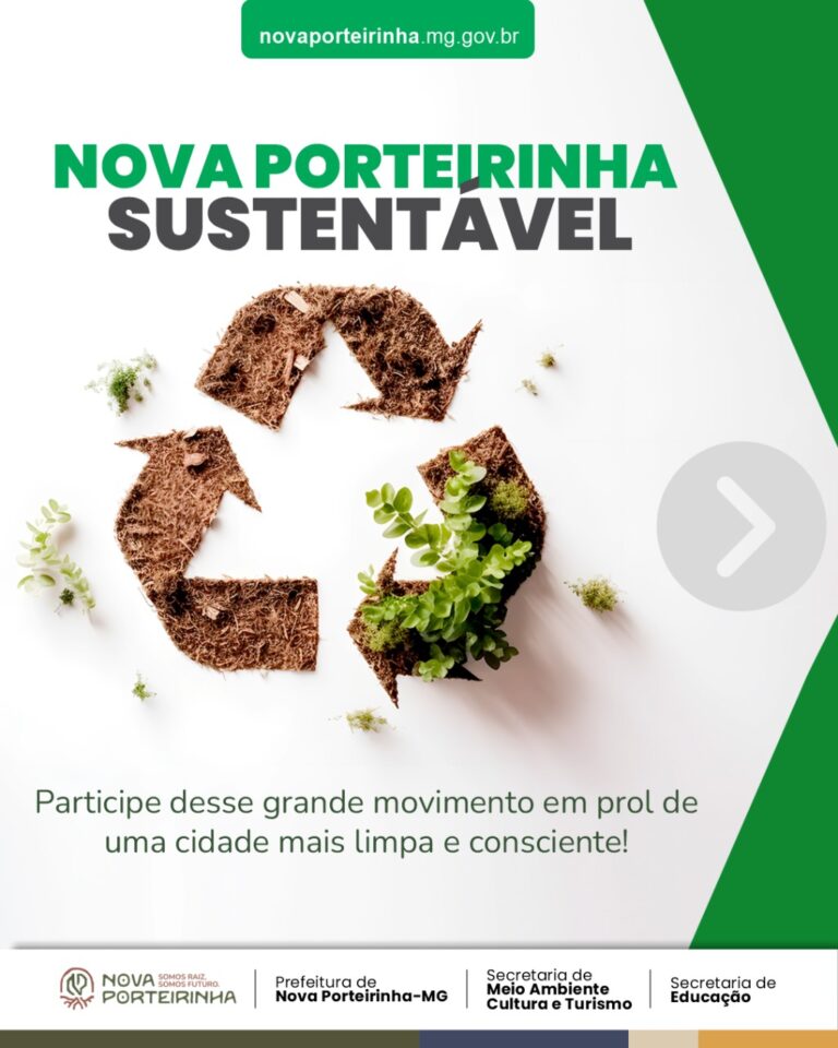 Nova Porteirinha Sustentável: cidade lança programa de coleta seletiva e aposta no futuro verde